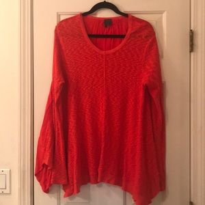 Left of Center Flowy Red Sweater
